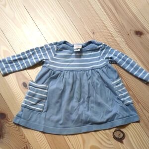 Hanna Andersson Blue and White Striped Dress